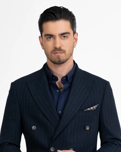 ام کی کالکشن کت mk-5638-navy-blue