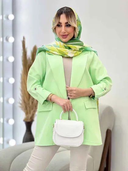 مانتو دو جیب آستین پاگن