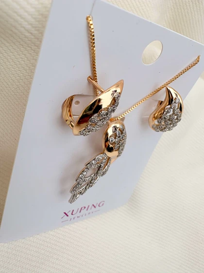 نیم ست طرح ققنوس ژوپینگ بدون زنجیر