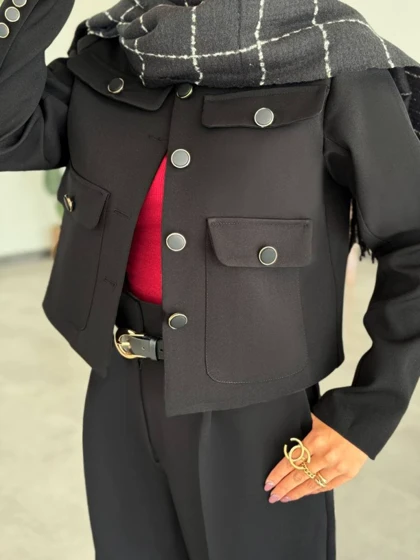 کت زنانه جدید کرپ کد GILAS