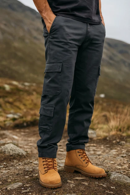 شلوار شش جیب مدل Reza-دودی