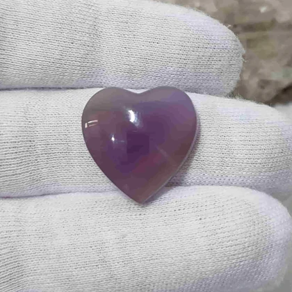 سنگ عقیق سوسنی قلبی کد 15