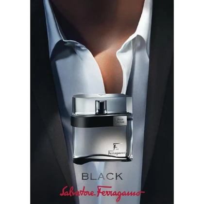 ادوتویلت مردانه سالواتور فراگامو مدل F By Ferragamo Black حجم 100ml