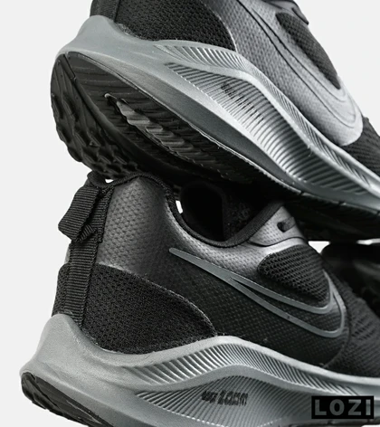 کفش کتانی مردانه و زنانه مشکی طوسی نایک NIKE PEGASUS V10 مدل 7143