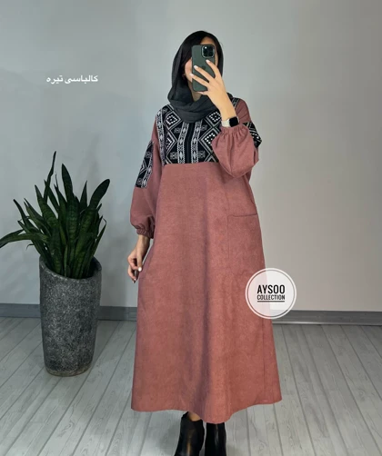 پیراهن مانتویی آتریسا