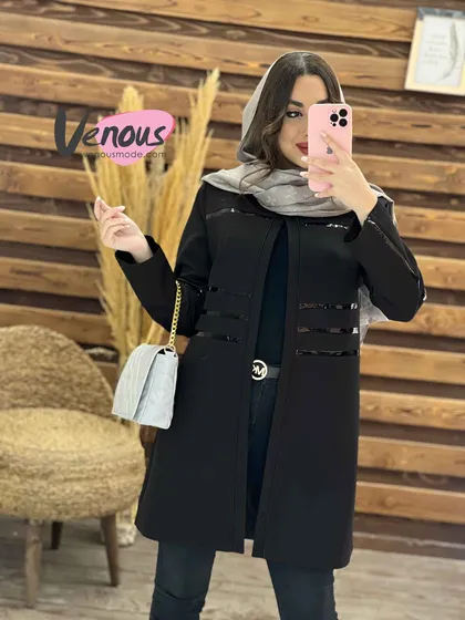مانتو کتی چرم دوزی