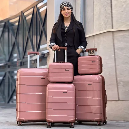 چمدان وارداتی مونزا مدل MONZA - MNZ837 SERIES سری 4 عددی (به همراه چمدان آرایشی هدیه)