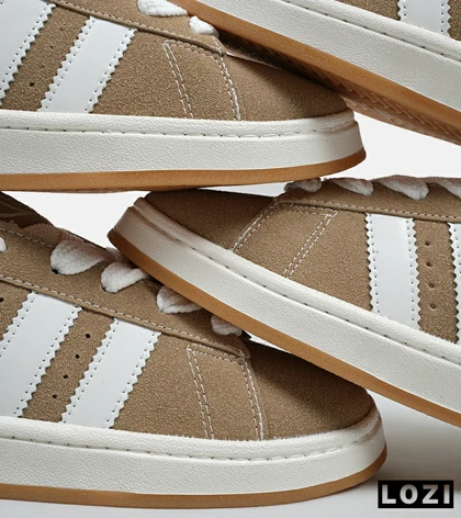 کفش کتانی مردانه و زنانه قهوه ای ADIDAS Campus