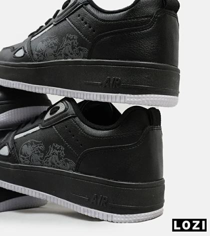کفش کتانی مردانه مشکی سفید NIKE AirForce Draw