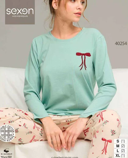 بلوز شلوار نرمال سکسن کد40254