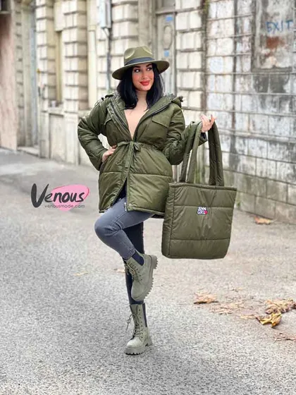 کاپشن کمرگت کیف دار