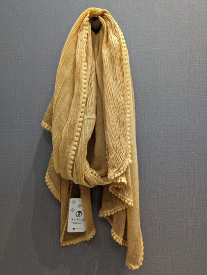 شال کاریان نخی دانتل انگوری 20270