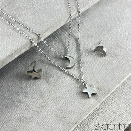 نیم ست دو لاین ماه و ستاره 10133