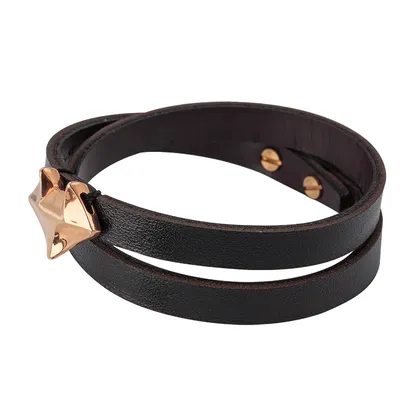 دستبند روبی چرم _ Ruby Bracelet leather