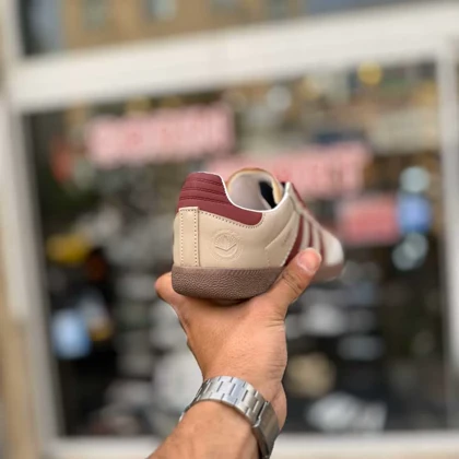 کتانی سامبا نسکافه ای زرشکی کد 6522