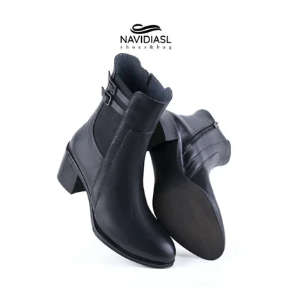 نیم بوت زنانه چرم کد 4040002