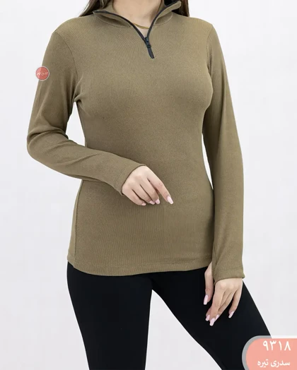 بلوزفینگری نیم زیپ 9318