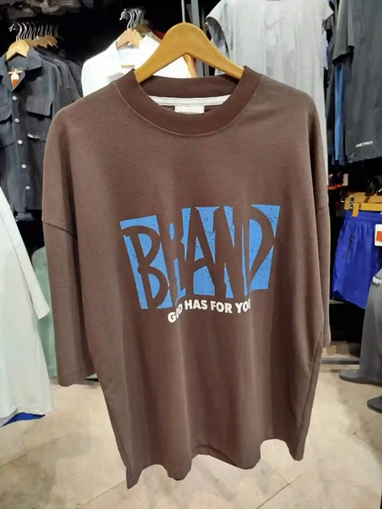 تیشرت سوزنی مدل BRAND