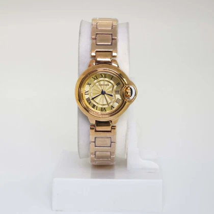 ساعت مچی زنانه کارتیر Cartier تمام استیل با قفل پروانه ای