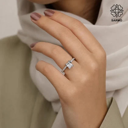 انگشتر استیل پروانه کد 407074010