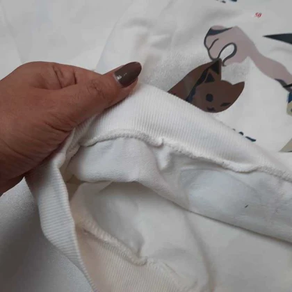 بلوز بچه گانه اسپرت تک فینگردار لش