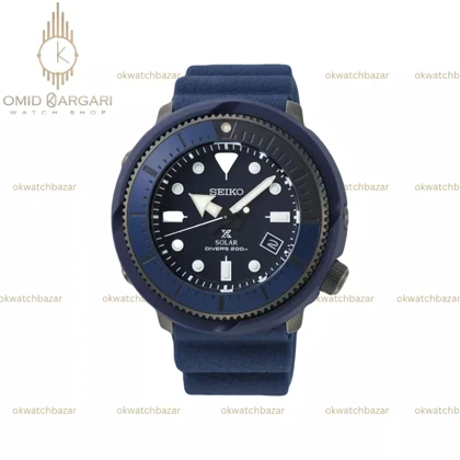 ساعت مچی سیکو سولار بند رابر آبی Seiko Solar