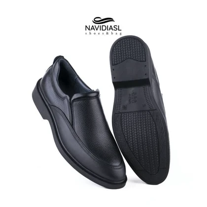 کفش مردانه چرم کلاسیک کد 7059021