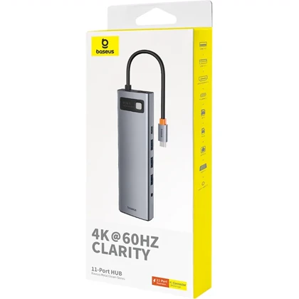 هاب تایپ سی 11 پورت باسئوس Baseus مدل BS-OH147 توان 100 وات