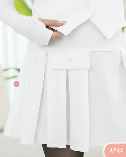 دامن پلیسه طرح جیب 8685