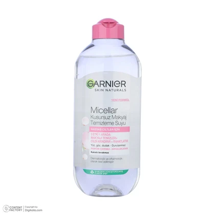 محلول پاک کننده آرایش صورت گارنیه مدل Skin Naturals حجم 400 میلی لیتر