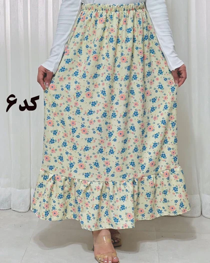 دامن پفکی چین چین بلند 6870