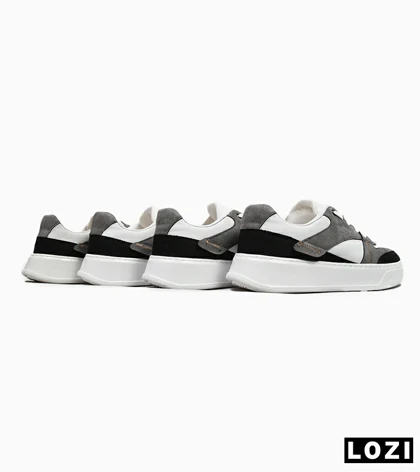 کفش کتانی مردانه طوسی مشکی PULL&BEAR