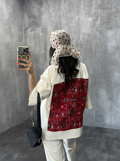 شومیز جیب طرحدار