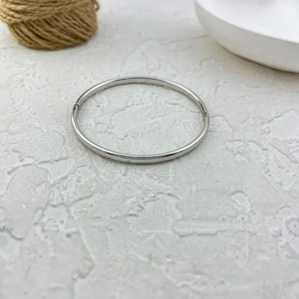 دستبند النگویی زنانه طرح آینه ای ژوپینگ