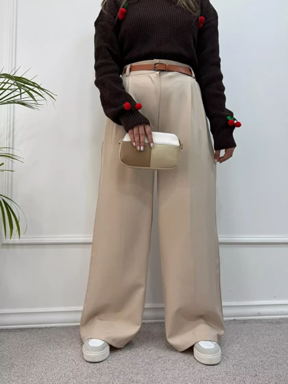 شلوار نیم بگ آیسل