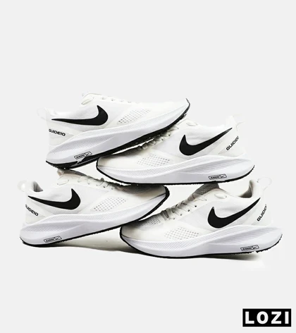 کفش کتانی بزرگ پا سفید مشکی Nike guide 10