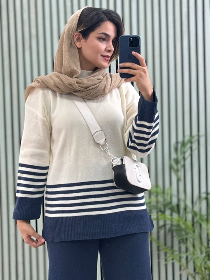 ست مانتو شلوار بافت پاییز