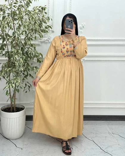 پیراهن گلدوزی رزیتا 6045