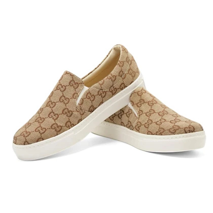 کفش ونس طرح دار زنانه مدل Flat shoes - 0077_Khaki