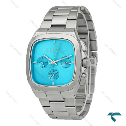 ساعت مردانه اسپریت استیل سه موتور صفحه تیفانی Esprit-8208-G