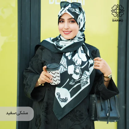 روسری ابریشم توییل گلباران