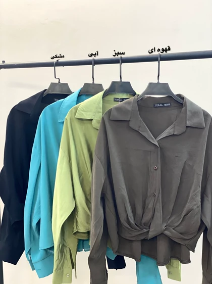 شومیز سیلک گره‌ای 5962 تورال
