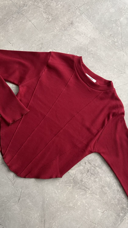 بلوز کبریتی قرمز