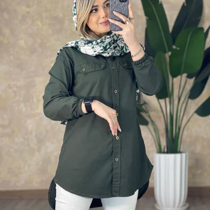 **🔱 مانتو کتان کاغذی بغل زیپ | کد: 6361**