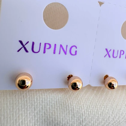 گوشواره توپی ساده ژوپینگ سایز ریز