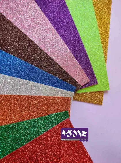 فوم اکلیلی ده رنگ چسب دار A4