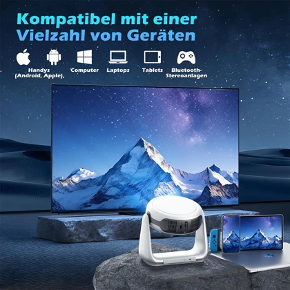 ویدئو پروژکتور شارژی 4k قابل حمل