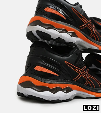 کتانی بزرگ پا مشکی نارنجی ASICS GEL-KAYANO 27