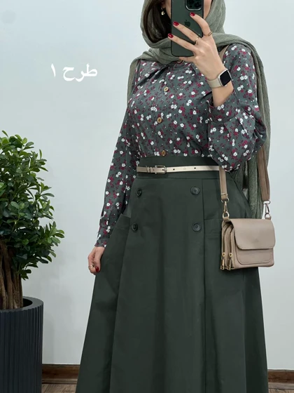 ست بلوز و دامن هما 5 کد 2600