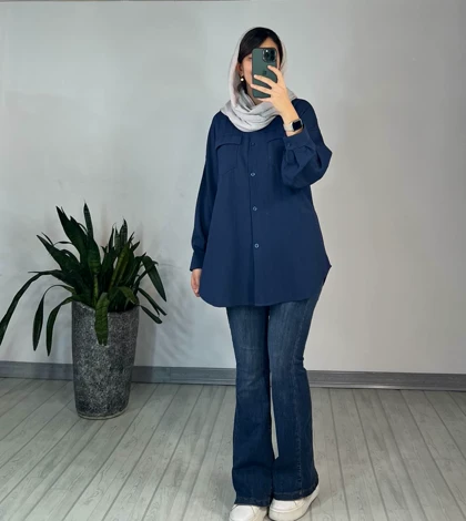 مانتو دکمه دار سوده